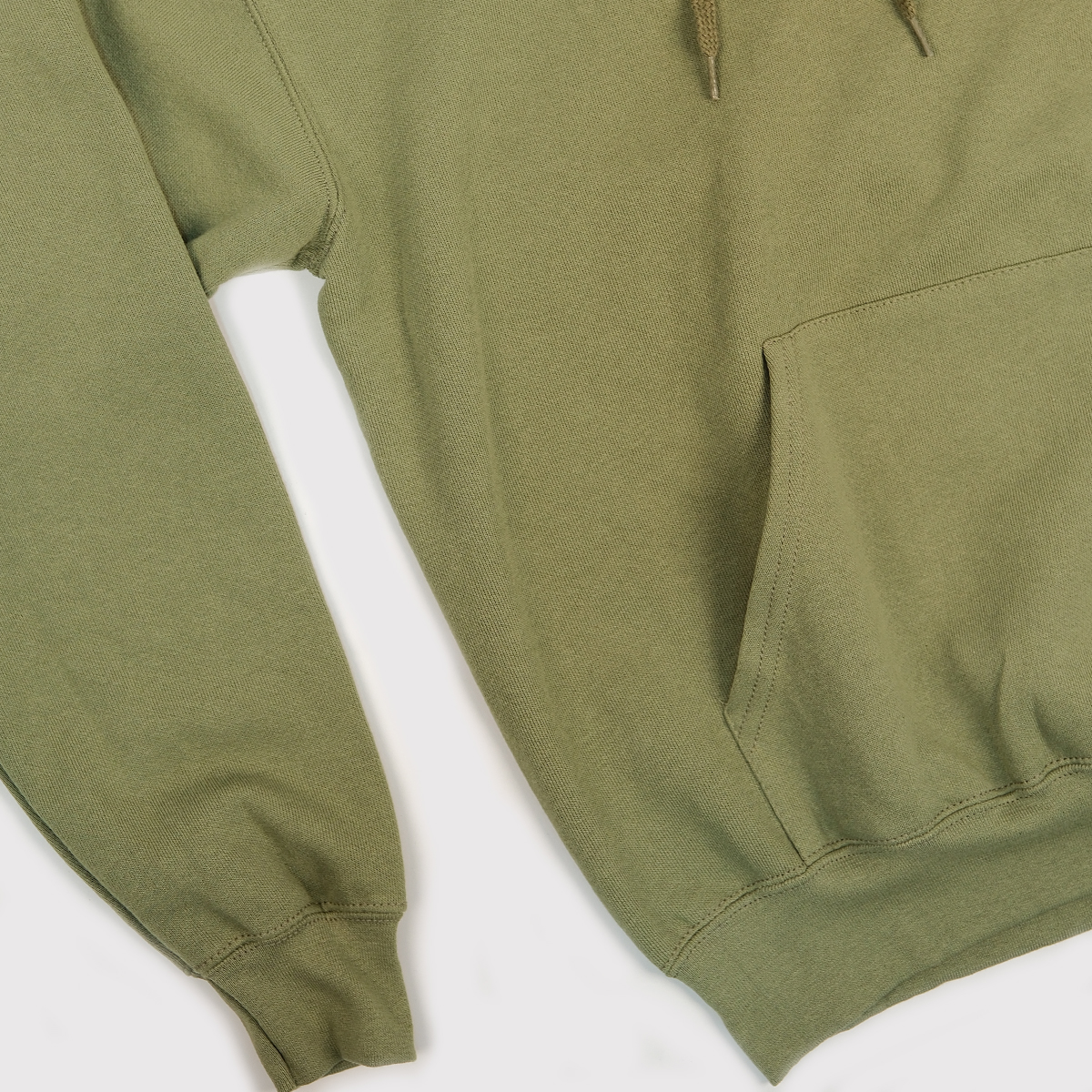 Olive-Green-Blank-Hoodie