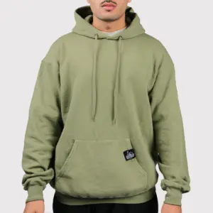 Olive Green Blank Hoodie