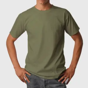 Olive Green Blank T-shirt