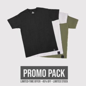 PROMO PACK - 3 Blank T-shirts BWG