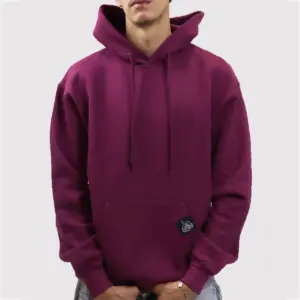 Burgundy Blank Hoodie